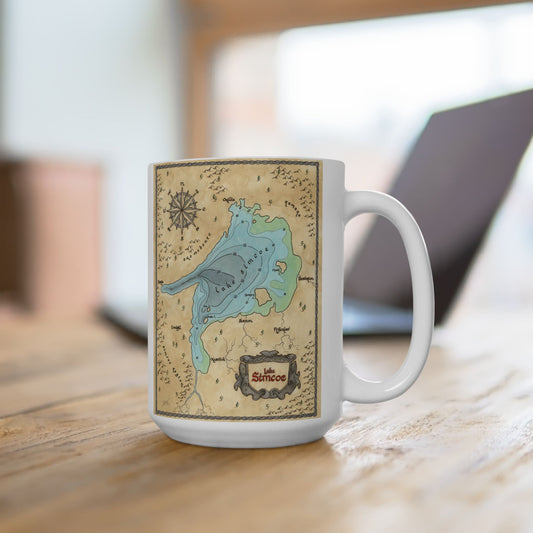 Lake Simcoe 'Blue Depth' Ceramic Mug 15oz